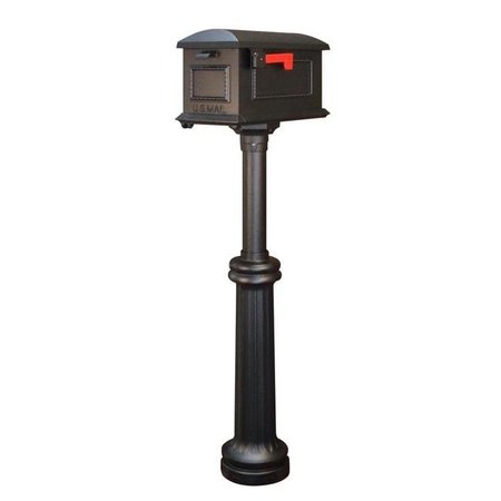SPECIAL LITE Special Lite SCT-1010-SPK-590-BLK Traditional Curbside with Bradford Surface Mount Mailbox Post; Black SCT-1010_SPK-590-BLK